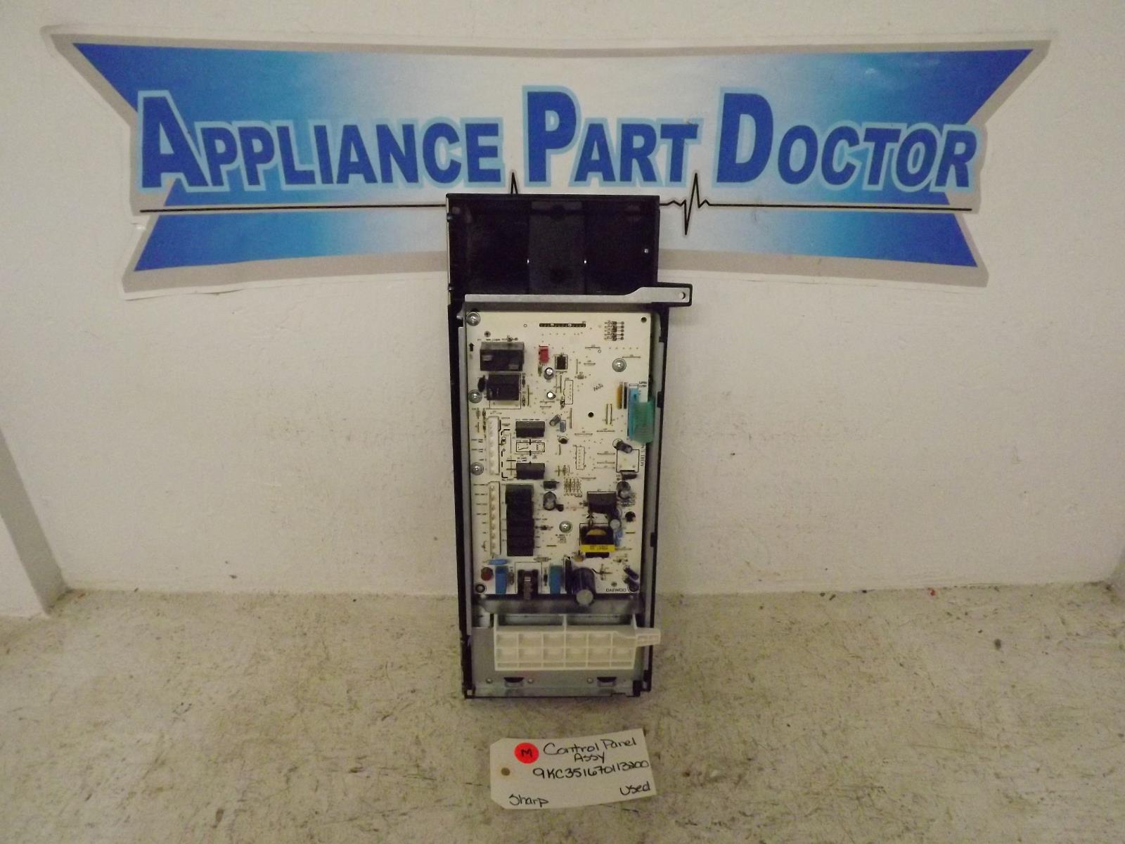 Sharp Microwave 9KC351670113200 Control Panel Assy Used Sharp Microwave 9KC351670113200 Control Panel Assy Used
